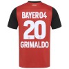 Virallinen Fanipaita + Shortsit Bayer 04 Leverkusen Alejandro Grimaldo 20 Kotipelipaita 2024-25 - Lasten